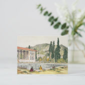 Der Palast und die Gärten von Ashref, Persia, Tell Postkarte (Stehend Vorderseite)