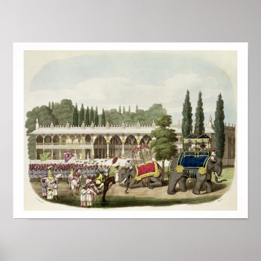 Der Palast von Tippoo Sahib (1749-1799) mit der Pr Poster (Vorne)