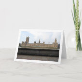 Der Palast von Westminster, London Karte (Vorderseite)