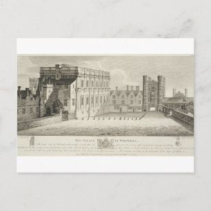 Der Palast von Whitehall, aus einem zeichn im Pep Postkarte
