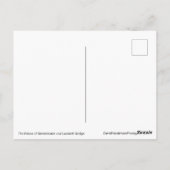 Der Palast Westminster & Lambeth Bridge Postkarte (Rückseite)