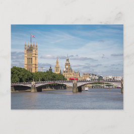 Der Palast Westminster & Lambeth Bridge Postkarte