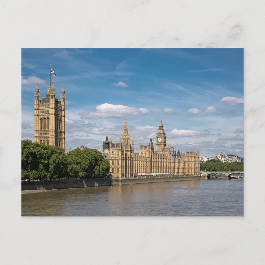 Der Palast Westminster & Lambeth Bridge Postkarte (Vorderseite)