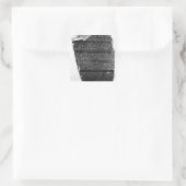 Der Palermo-Stein Quadratischer Aufkleber (Tasche)
