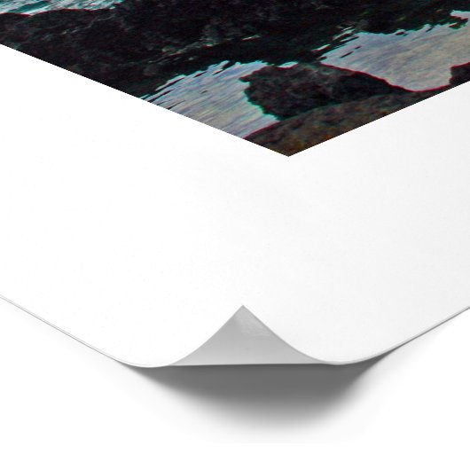 Der Pali ~ Kealakekua Bay Poster (Ecke)