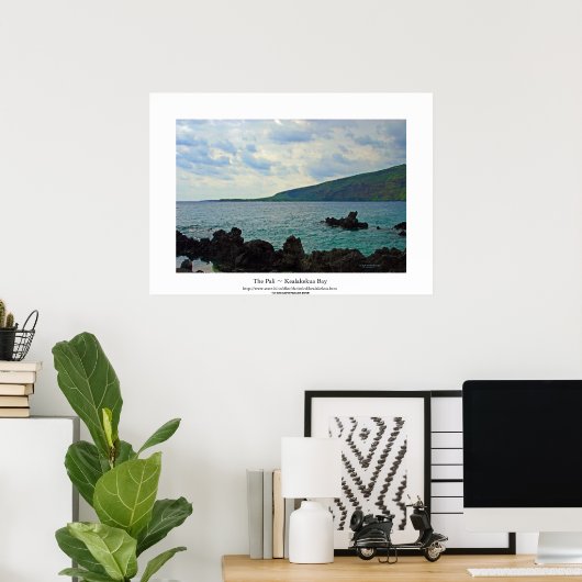 Der Pali ~ Kealakekua Bay Poster (Heimbüro)