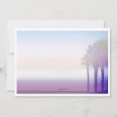 Der Palmen-Trauerfall danken Ihnen zu kardieren Dankeskarte (Rückseite)