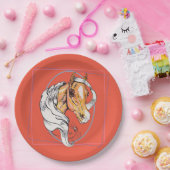 Der Palomino (Lachs) Pappteller (Party)