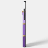 Der Palomino (lila Gradienten/Goldstreifen) Fall-M Case-Mate iPhone Hülle (Rückseite / Links)