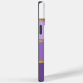 Der Palomino (lila Gradienten/Goldstreifen) Fall-M Case-Mate iPhone Hülle (Rückseite / Rechts)