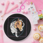 Der Palomino (schwarz) Pappteller (Party)