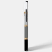 Der Palomino (schwarzer Farbverlauf/goldene Streif Case-Mate iPhone Hülle (Rückseite / Links)