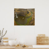 Der Palouse Falls Staat Park liegt 200 Meter hoch Poster (Küche)