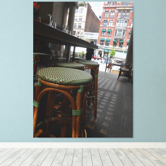 Der Palvillion "Gaye Elise Beda", "New York City, Leinwanddruck (Insitu (Holzboden))