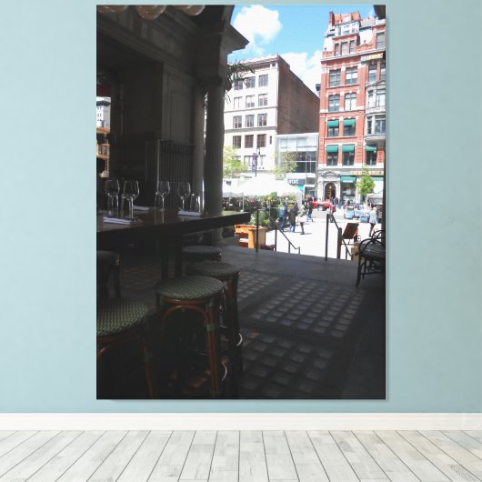 Der Palvillion "Gaye Elise Beda", "New York City, Leinwanddruck (Insitu (Holzboden))