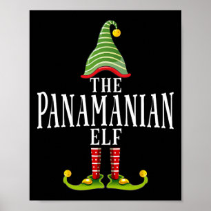 Der panamaische Elf lustige passende Pyjama Weihna Poster