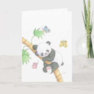 Der Panda aus der Chasing the Rainbows-Kollektion Karte