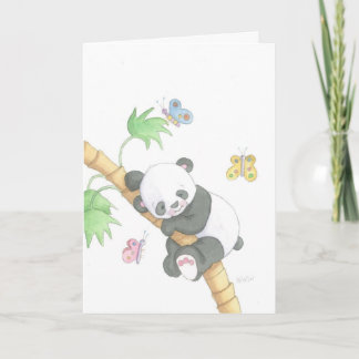 Der Panda aus der Chasing the Rainbows-Kollektion Karte