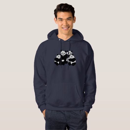 Der Panda-Bär Hoodie (Vorne ganz)