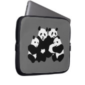Der Panda-Bär Laptopschutzhülle (Vorne Rechts)
