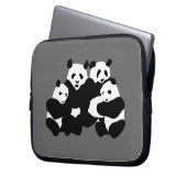 Der Panda-Bär Laptopschutzhülle (Vorderseite Links)