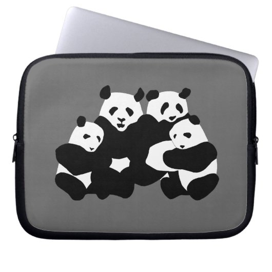 Der Panda-Bär Laptopschutzhülle (Vorderseite)