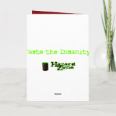 Der Panda des Schicksals Feiertagskarte (Rückseite)