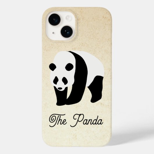 Der Panda-Farbblock Case-Mate iPhone Hülle (Rückseite)