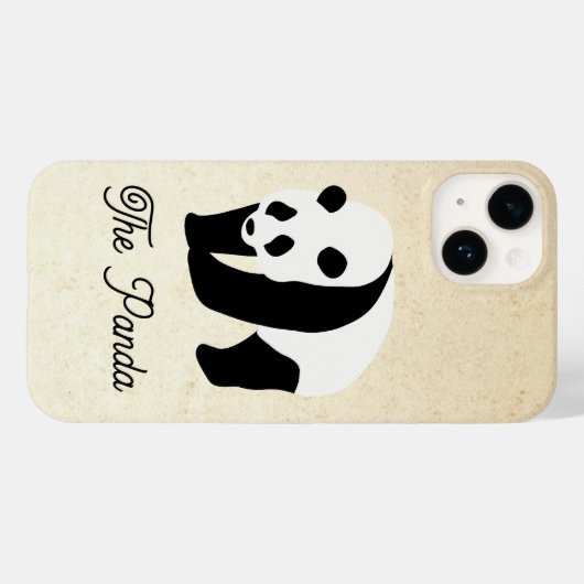 Der Panda-Farbblock Case-Mate iPhone Hülle (Rückseite (Horizontal))