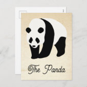 Der Panda-Farbblock Feiertagspostkarte (Vorne/Hinten)