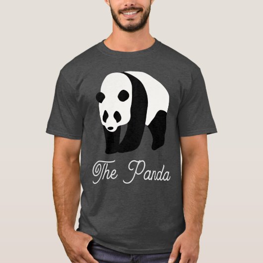 Der Panda-Farbblock T-Shirt (Vorderseite)