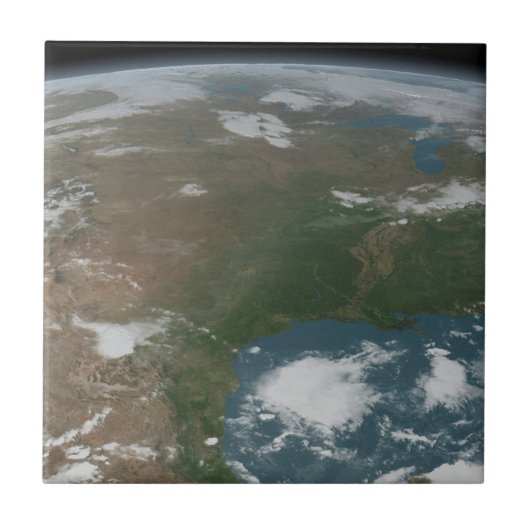 Der Panoramaplanet Erde und die USA. 2 Fliese (Vorderseite)