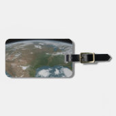 Der Panoramaplanet Erde und die USA. 2 Gepäckanhänger (Vorderseite horizontal)