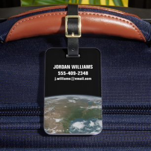 Der Panoramaplanet Erde und die USA. 2 Gepäckanhänger