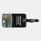 Der Panoramaplanet Erde und die USA. 2 Gepäckanhänger (Rückseite horizontal)