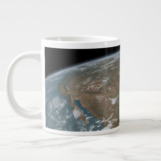 Der Panoramaplanet Erde und die USA. 2 Jumbo-Tasse (Links)