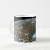 Der Panoramaplanet Erde und die USA. 2 Kaffeetasse (Vorderseite Links)