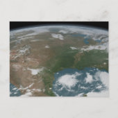 Der Panoramaplanet Erde und die USA. 2 Postkarte (Vorderseite)