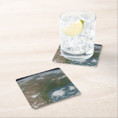 Der Panoramaplanet Erde und die USA. 2 Rechteckiger Pappuntersetzer (Vor Ort)