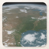 Der Panoramaplanet Erde und die USA. 2 Rechteckiger Pappuntersetzer (Vorderseite)