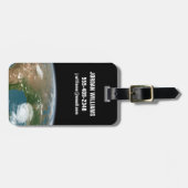 Der Panoramaplanet Erde und die USA. Gepäckanhänger (Vorderseite horizontal)