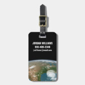 Der Panoramaplanet Erde und die USA. Gepäckanhänger (Vorderseite vertikal)