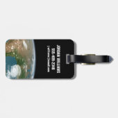 Der Panoramaplanet Erde und die USA. Gepäckanhänger (Rückseite horizontal)