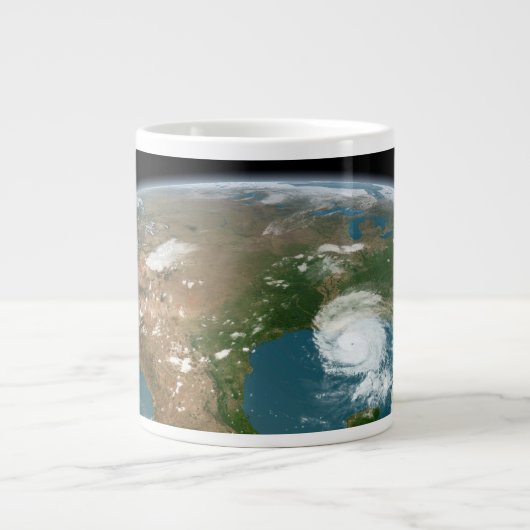 Der Panoramaplanet Erde und die USA. Jumbo-Tasse (Vorderseite)