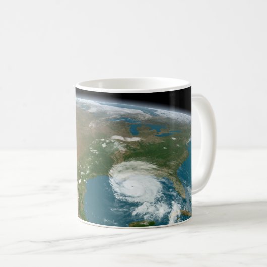 Der Panoramaplanet Erde und die USA. Kaffeetasse (VorderseiteRechts)