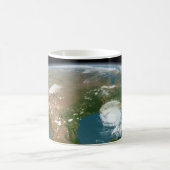 Der Panoramaplanet Erde und die USA. Kaffeetasse (Mittel)