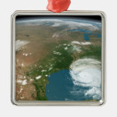 Der Panoramaplanet Erde und die USA. Ornament Aus Metall (Vorne)