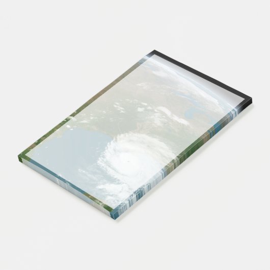 Der Panoramaplanet Erde und die USA. Post-it Klebezettel (angewinkelt)