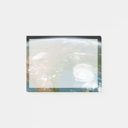 Der Panoramaplanet Erde und die USA. Post-it Klebezettel (Vorderseite)