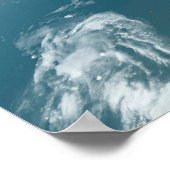 Der Panoramaplanet Erde und die USA. Poster (Ecke)